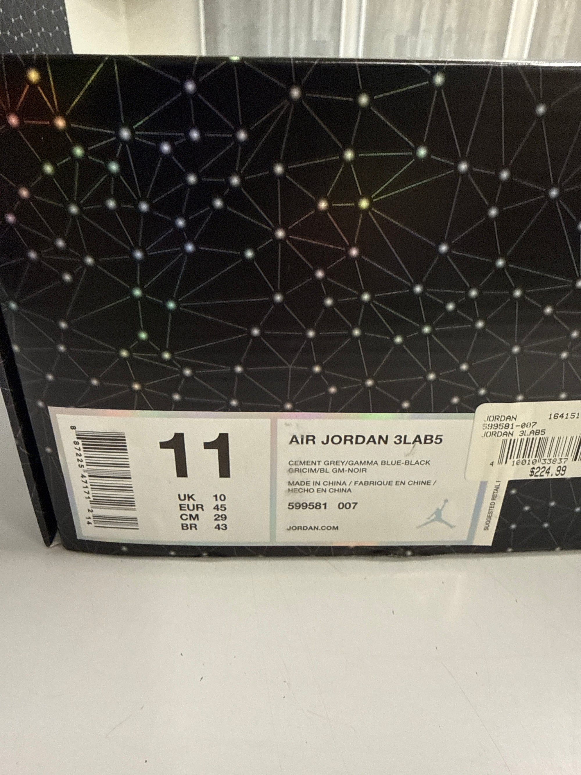 AIR JORDAN 5 3LAB5 - SIZE 11 (WORN)