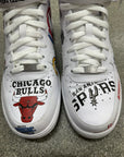 AIR FORCE 1 MID '07 SUPREME WHITE - SIZE 8.5 (WORN)