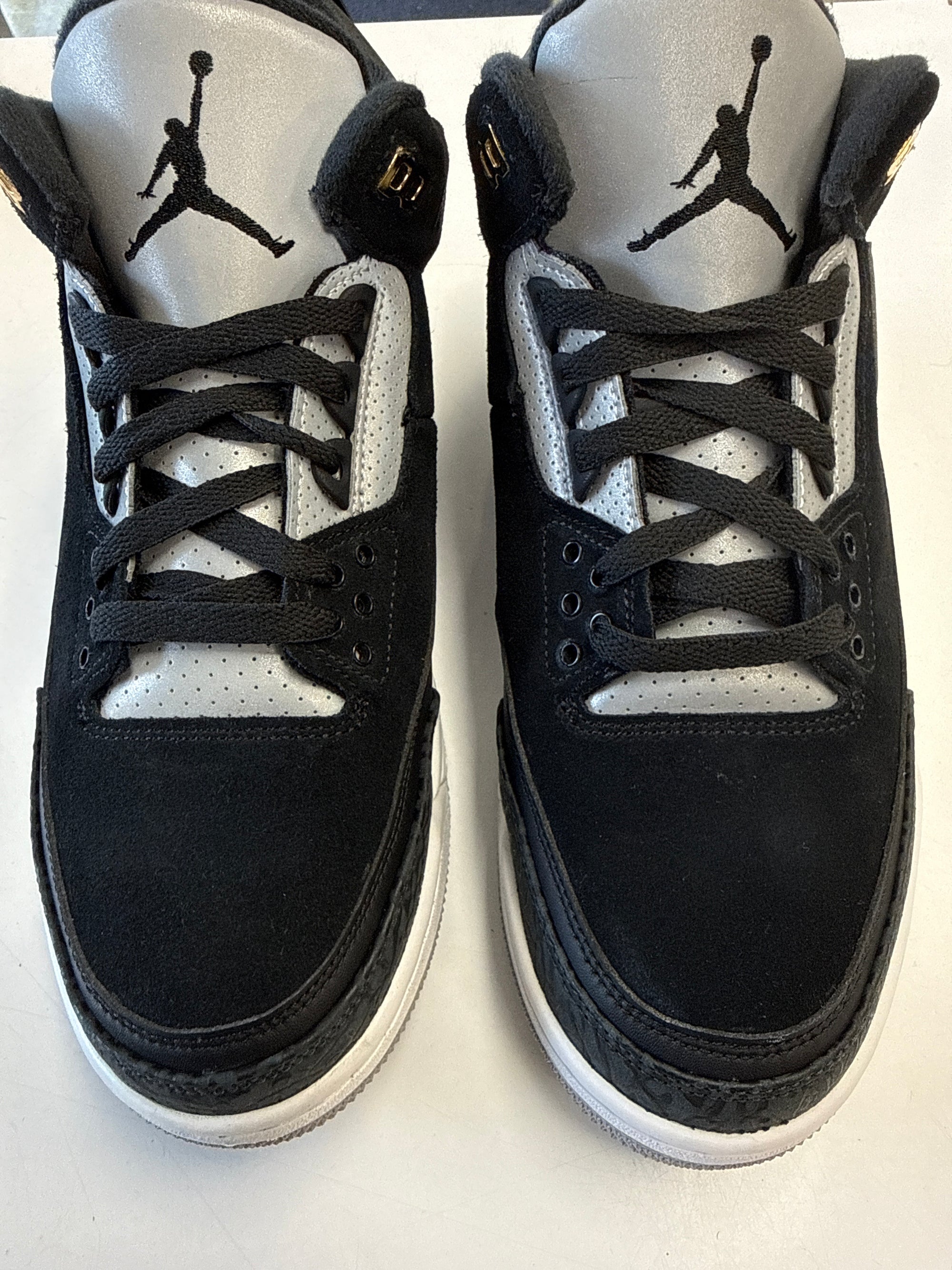 AIR JORDAN 3 TINKER BLACK - SIZE 9.5 (WORN)