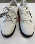 OFF WHITE MENS WHITE CANVAS LOW - (WORN) SIZE 44 (US 11)