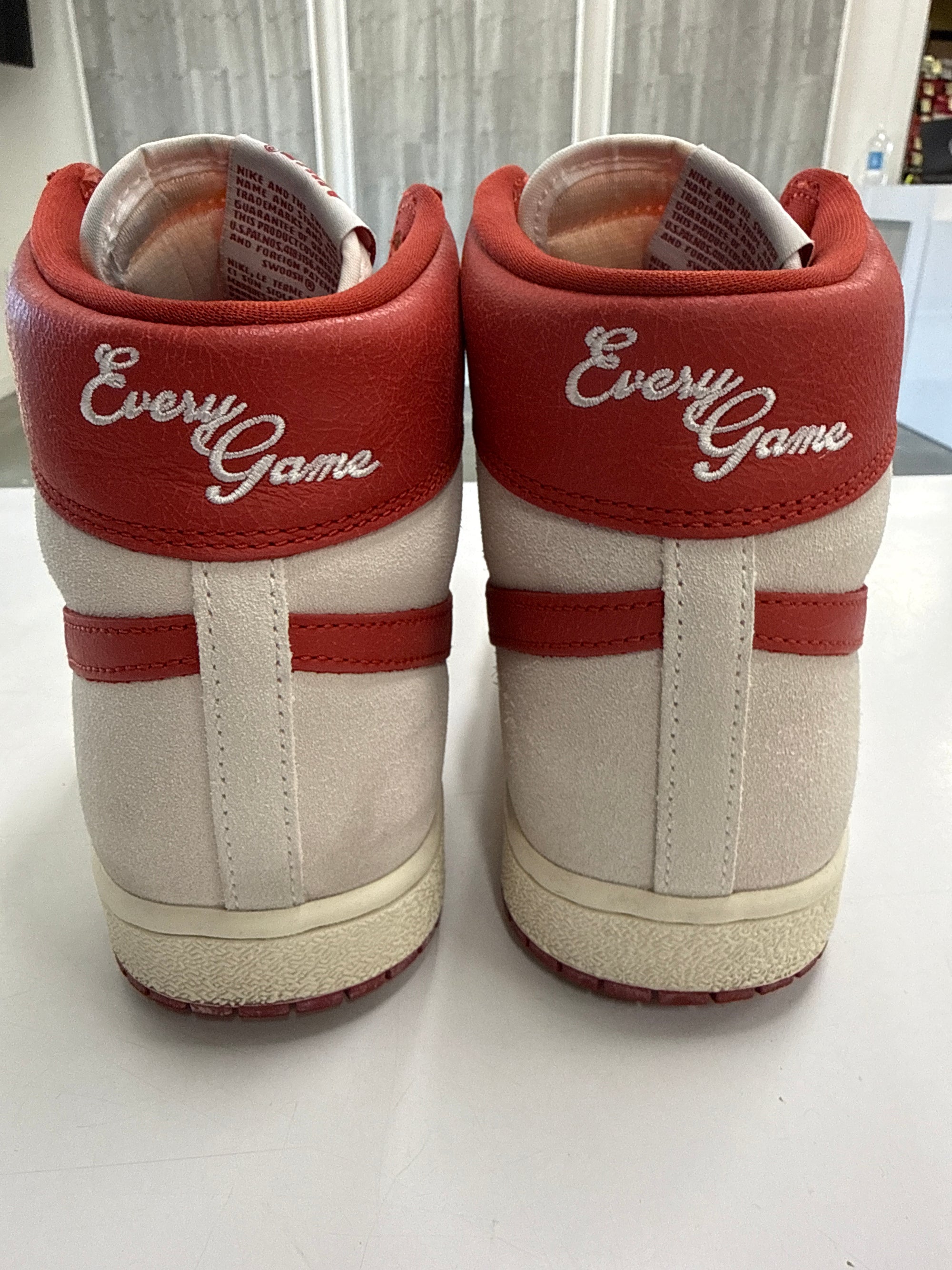 AIR JORDAN AIR SHIP PE EVERY GAME DUNE RED - SIZE 10 (WORN) - SUPER CLEAN