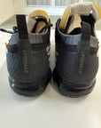 OFF WHITE AIR VAPORMAX BLACK - SIZE 11 (WORN)