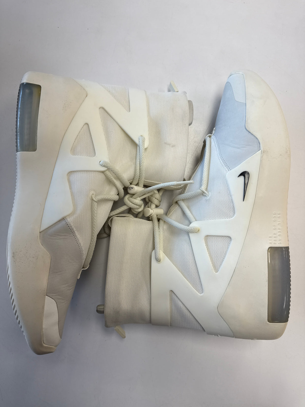 AIR FEAR OF GOD 1 SAIL BLACK - SIZE 12 (WORN)