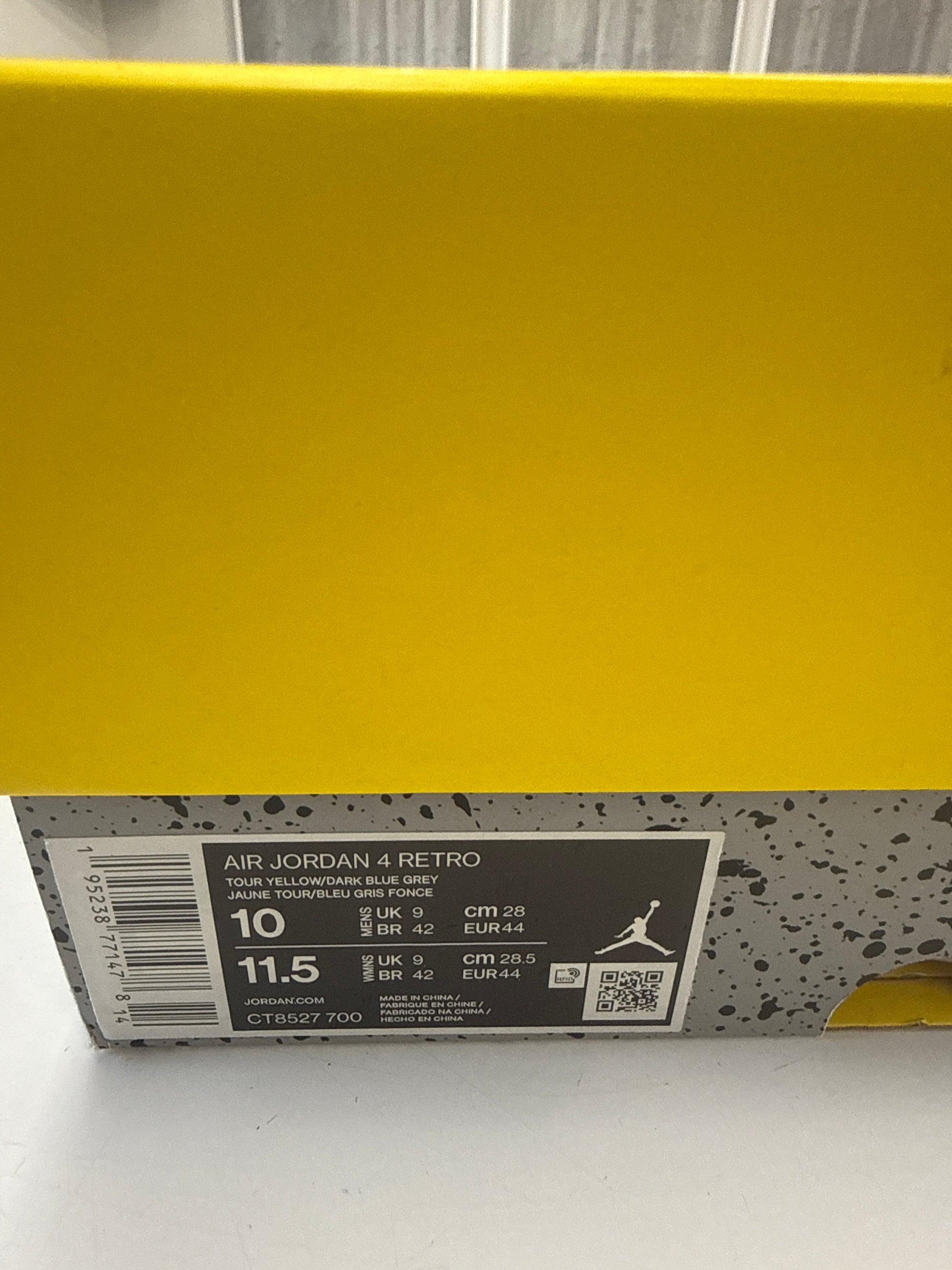 AIR JORDAN 4 LIGHTNING - SIZE 10 (WORN)