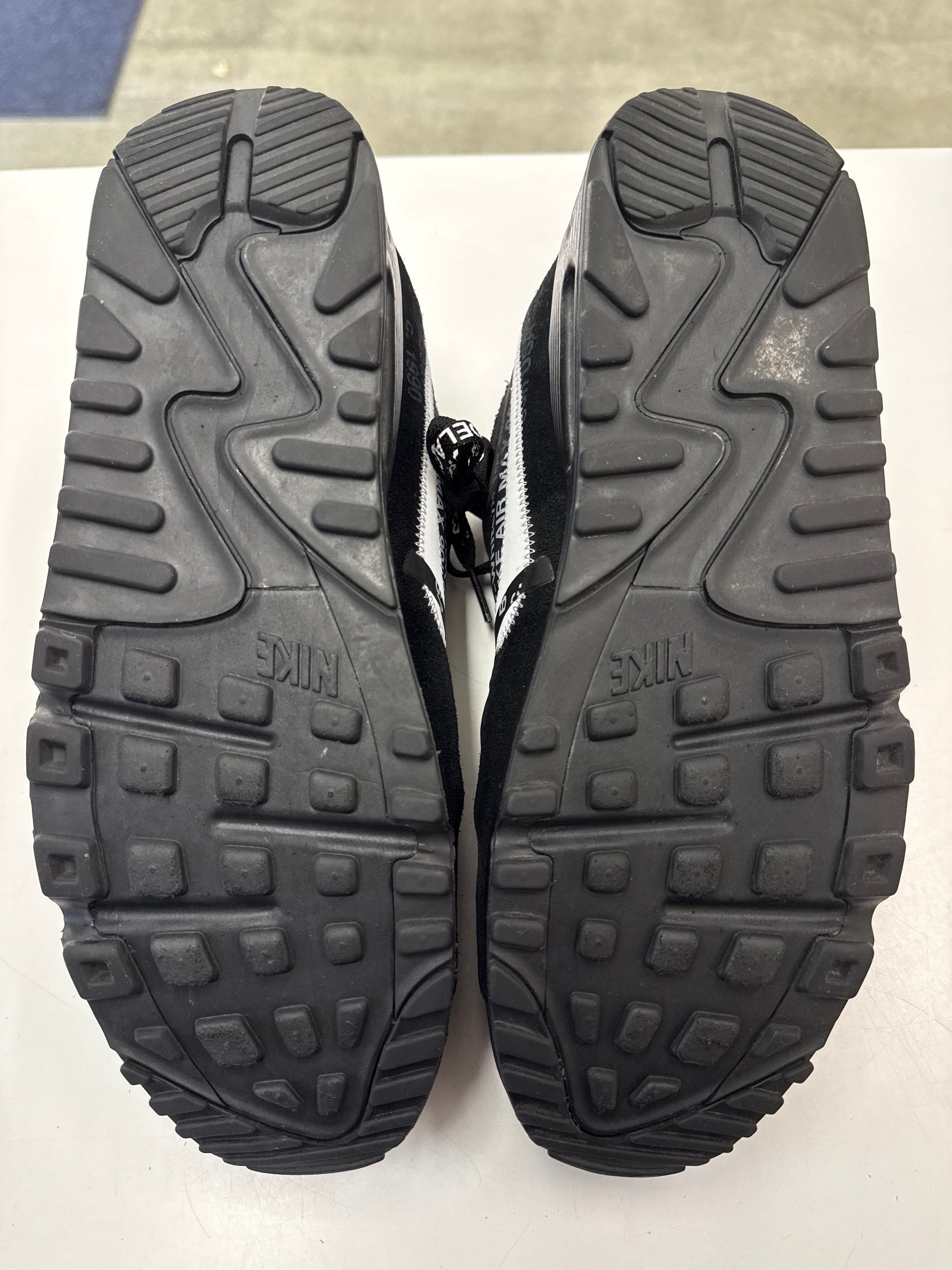 OFF WHITE AIR MAX 90 BLACK - SIZE 11.5 (WORN)