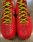 KOBE 6 PROTRO REVERSE GRINCH - SIZE 13 (WORN) - SUPER CLEAN