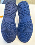 AIR JORDAN 1 HIGH UNION STORM BLUE - SIZE 8 (WORN)