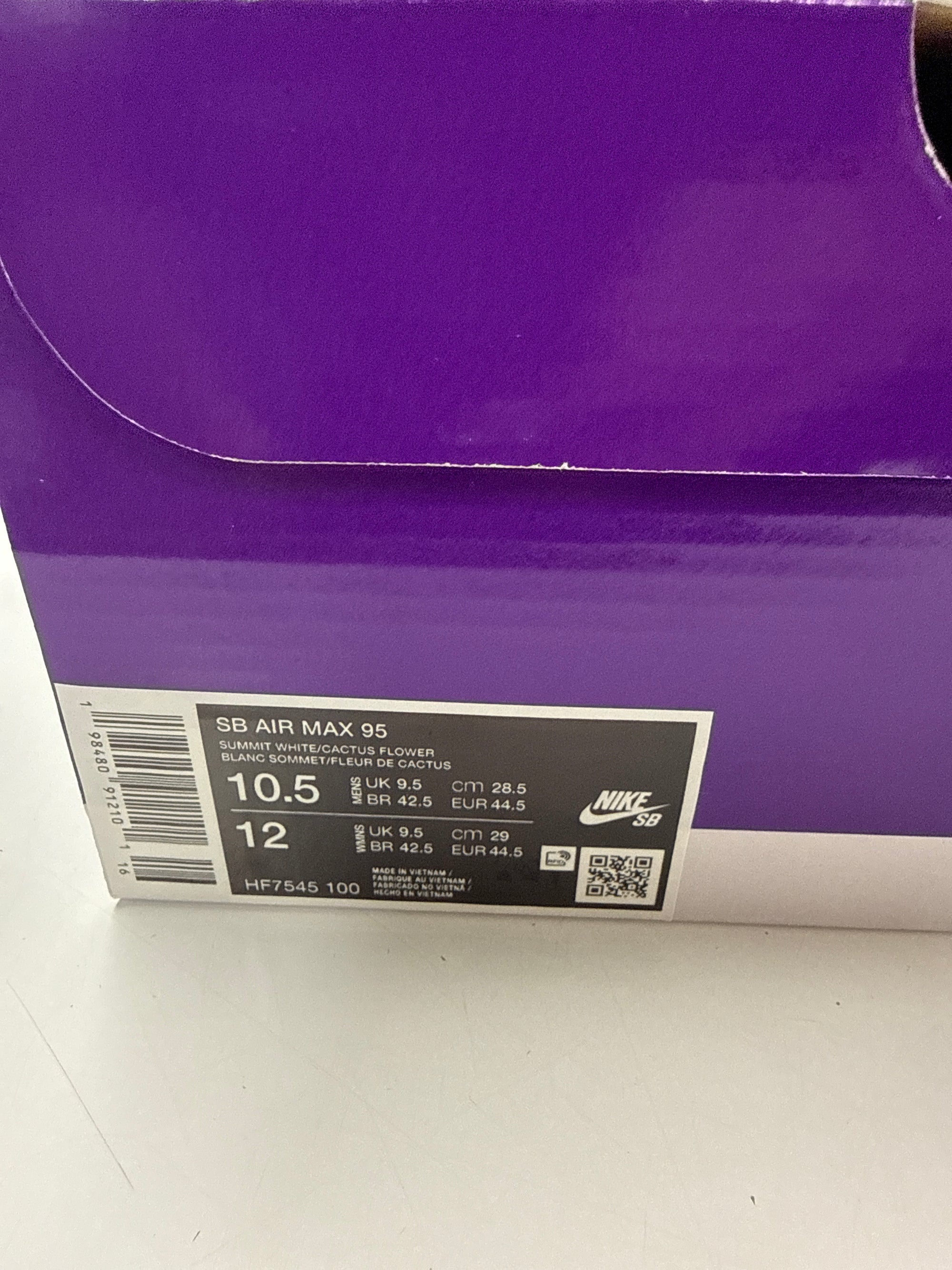 AIR MAX 95 CACTUS FLOWER - SIZE 10.5 (WORN)