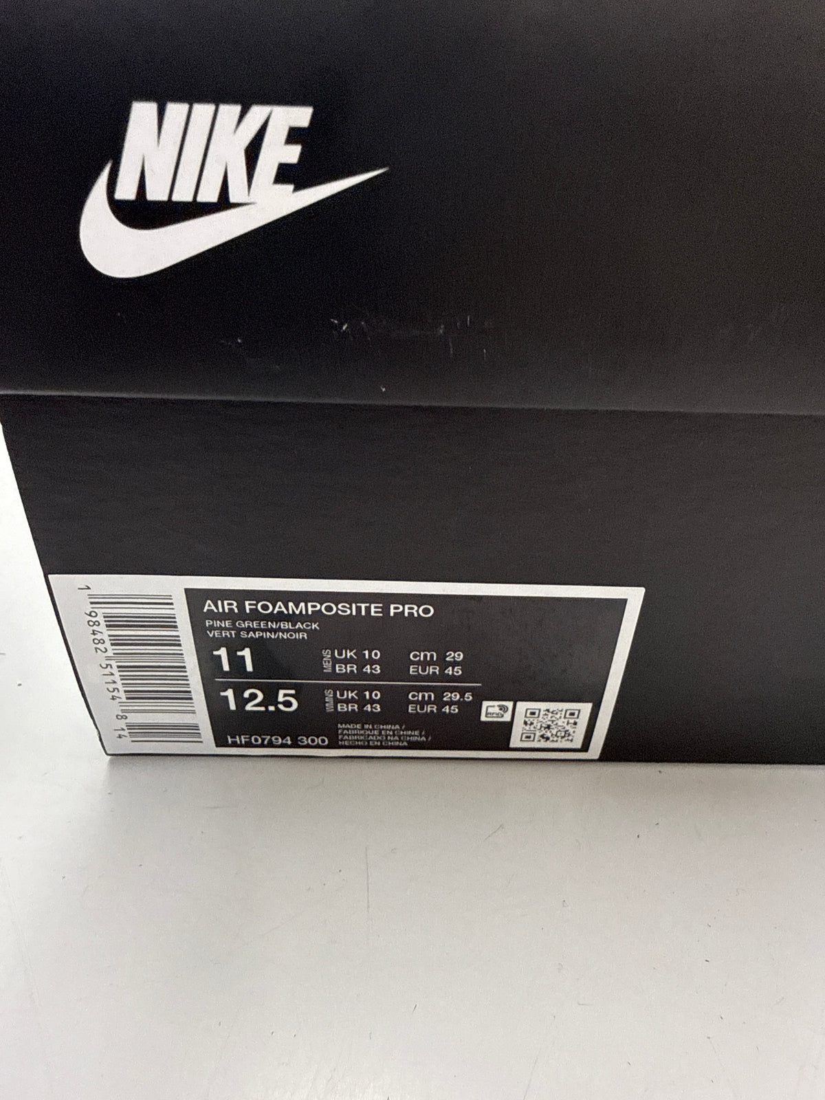 AIR FOAMPOSITE PRO PINE GREEN 2025 - SIZE 11 (WORN ONCE)