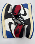 AIR JORDAN 1 HIGH OG FRAGMENT X UNION RED SPORT - SIZE 8.5 (WORN)