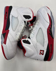 AIR JORDAN 5 FIRE RED BLACK TONGUE 2025 - SIZE 14 (WORN)