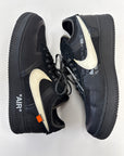 OFF WHITE AIR FORCE 1 LOW BLACK WHITE - SIZE 11.5 (WORN)