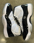 AIR JORDAN 11 CONCORD - SIZE 8.5 (WORN) - DAMAGED LID