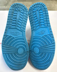 OFF WHITE AIR JORDAN 1 HIGH UNIVERSITY BLUE - SIZE 8.5 (WORN)