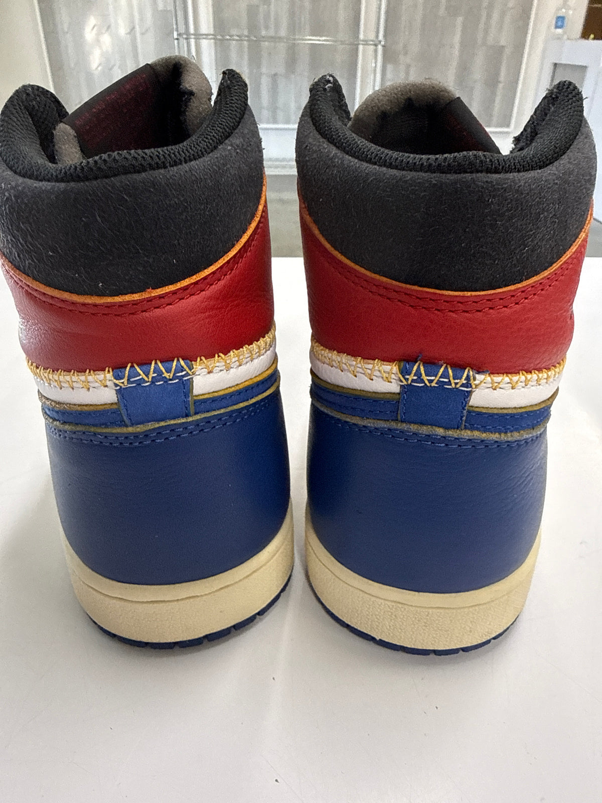 AIR JORDAN 1 HIGH UNION STORMBLUE - SIZE 10 (WORN )
