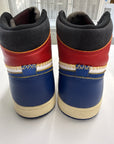 AIR JORDAN 1 HIGH UNION STORMBLUE - SIZE 10 (WORN )
