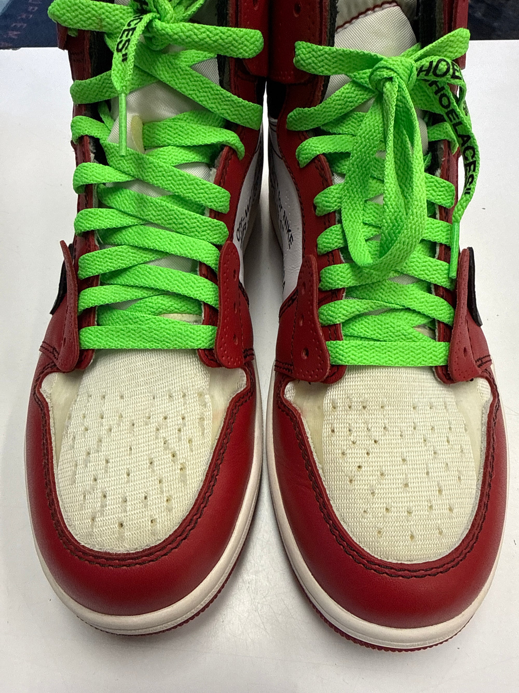 OFF WHITE AIR JORDAN 1 CHICAGO - SIZE 8 (WORN)