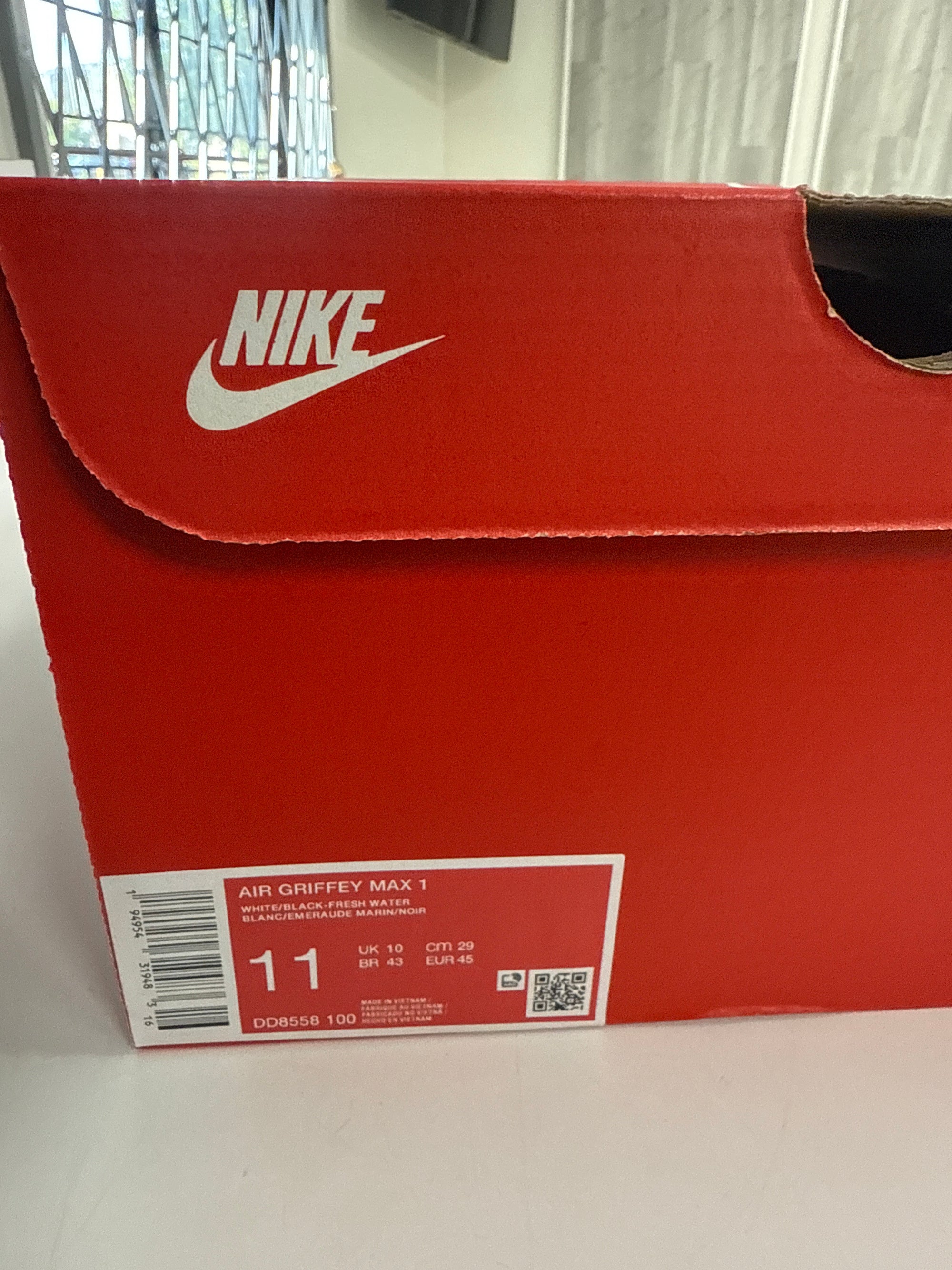 AIR GRIFFEY MAX 1 FRESHWATER 2021 - SIZE 11 (WORN)