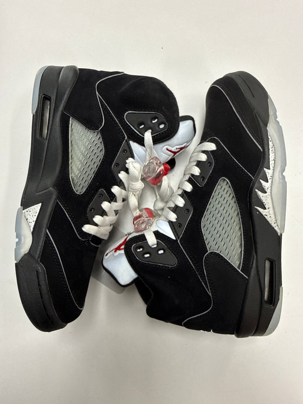 AIR JORDAN 5 BLACK METALLIC REIMAGINED - SIZE 8 (WORN)