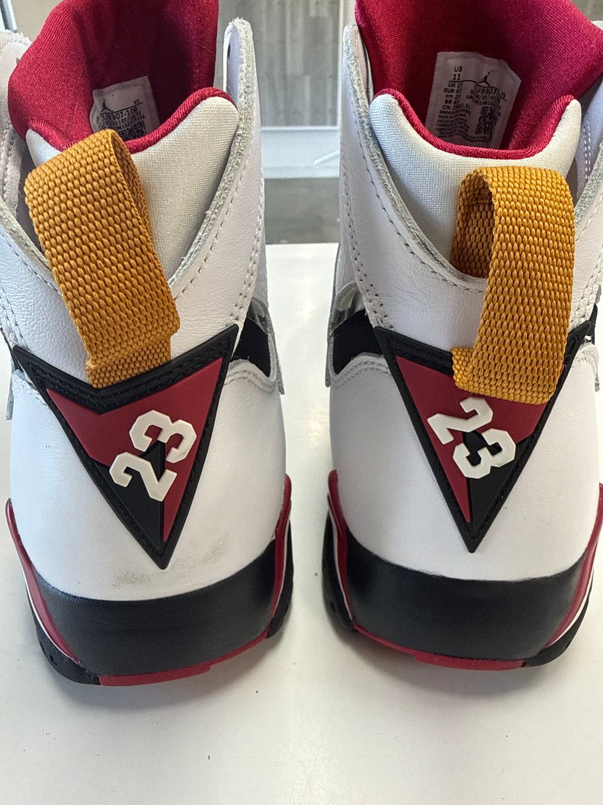 AIR JORDAN 7 CARDINAL 2022 - SIZE 11 (WORN)