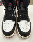 AIR JORDAN 1 HIGH BLACK TOE REIMAGINED - SIZE 10 (WORN)