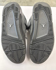 AIR JORDAN 4 WET CEMENT - SIZE 9.5 (WORN) - NO SIZE LABEL ON THE BOX