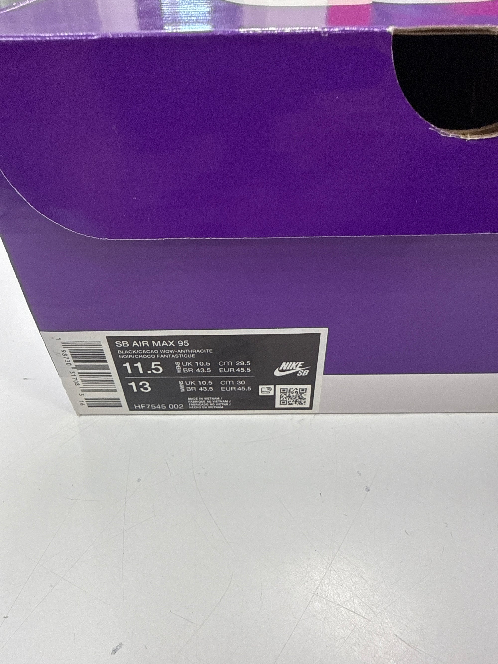 AIR MAX 95 SB CACAO WOW - SIZE 11.5 (WORN)