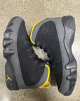AIR JORDAN 9 DARK CHARCOAL UNIVERISTY GOLD - SIZE 8 (WORN)