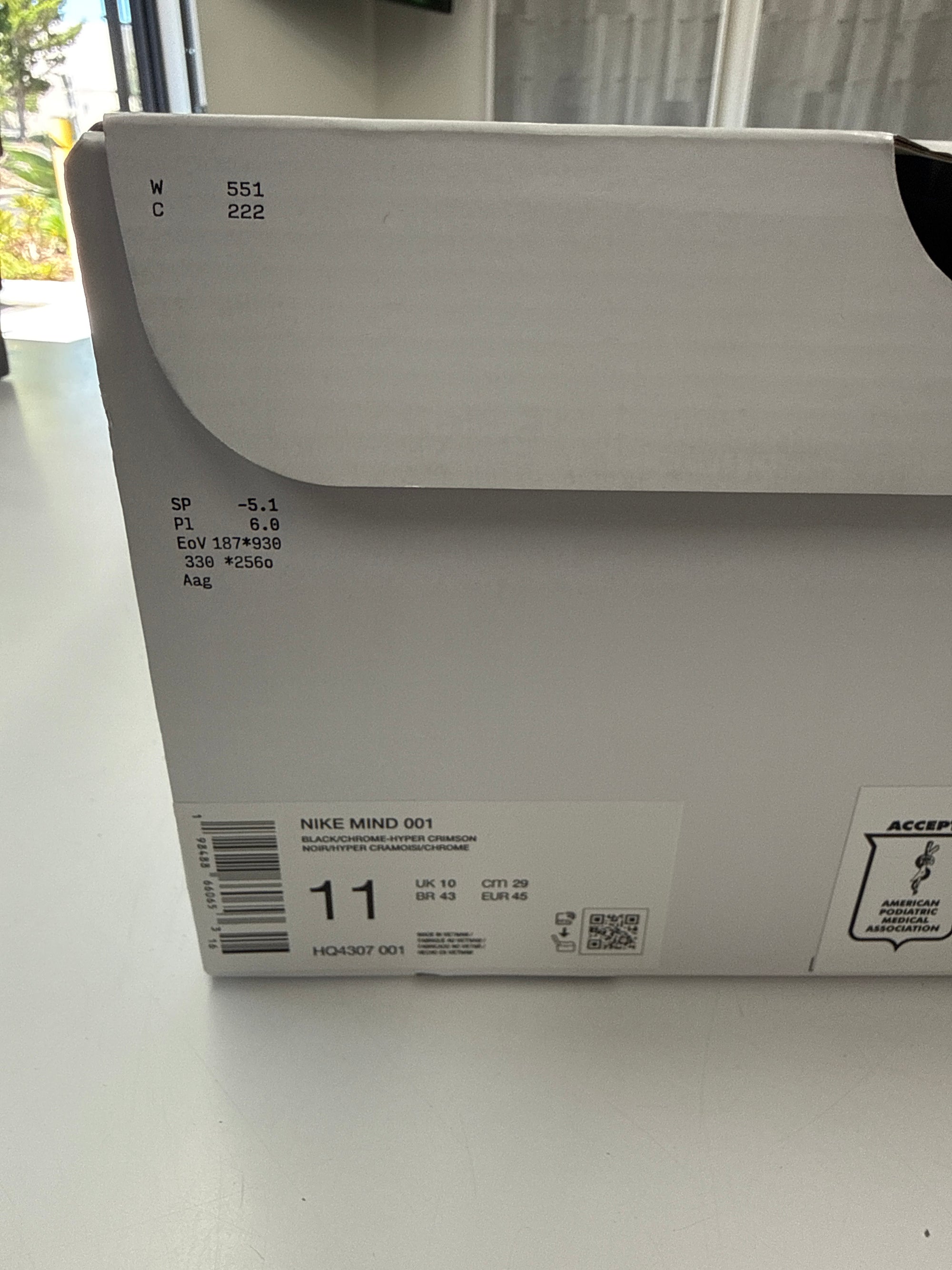 MIND 001 SLIDE BLACK CHROME - SIZE 11 (WORN)