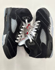 AIR JORDAN 5 OG BLACK METALLIC REIMAGINED GS - SIZE 7Y (WORN)