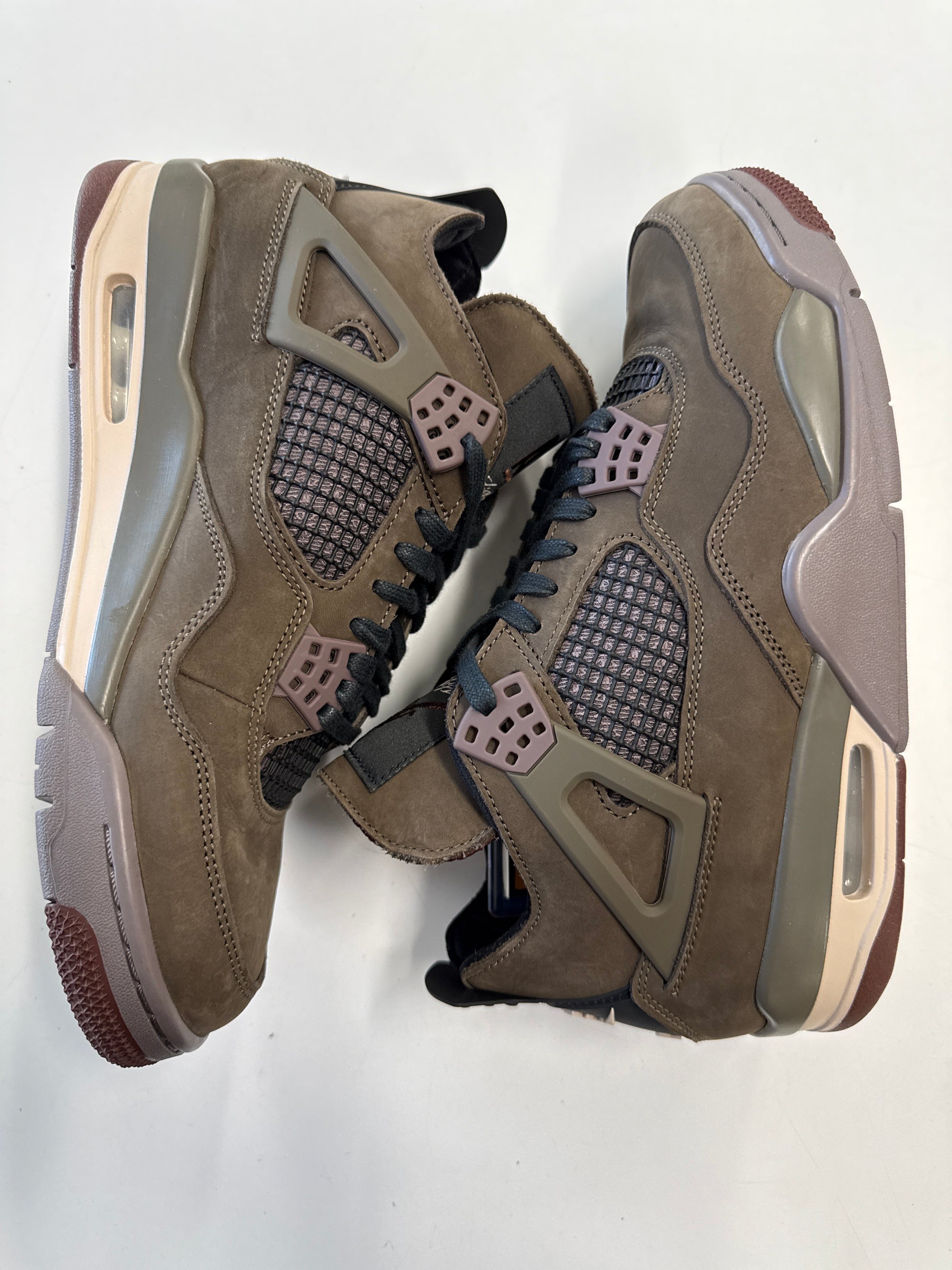 AIR JORDAN 4 A MA MANIERE DARK MOCHA - SIZE 9 (WORN) - SUPER CLEAN