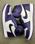 AIR JORDAN 1 HIGH COURT PURPLE 2.0 - SIZE 8 (WORN) - SUPER CLEAN
