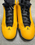 AIR JORDAN 14 UNIVERSITY GOLD -  SIZE 9 (WORN)