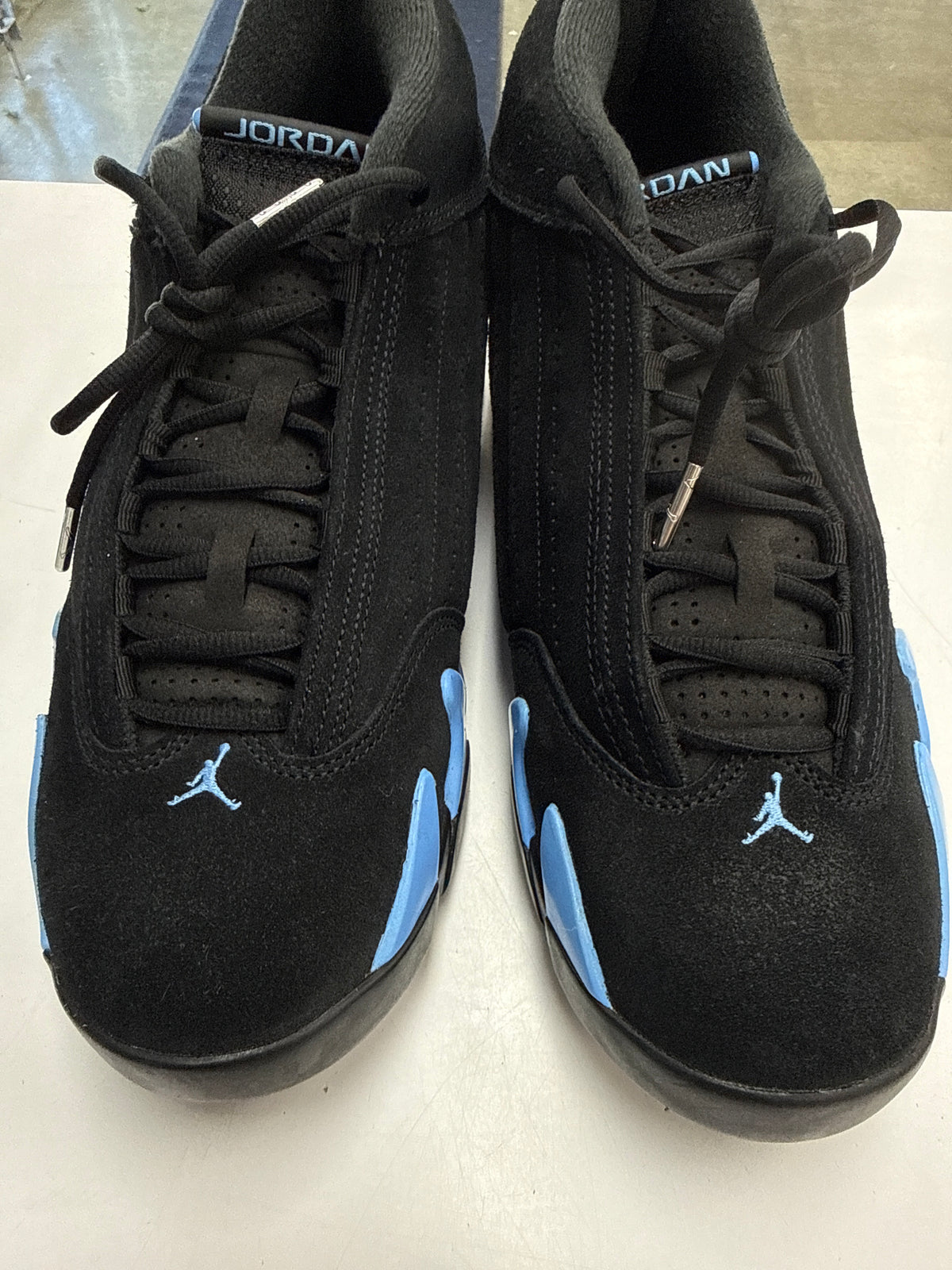 AIR JORDAN 14 BLACK UNIVERSITY BLUE 2026 - SIZE 12 (WORN) - SUPER CLEAN