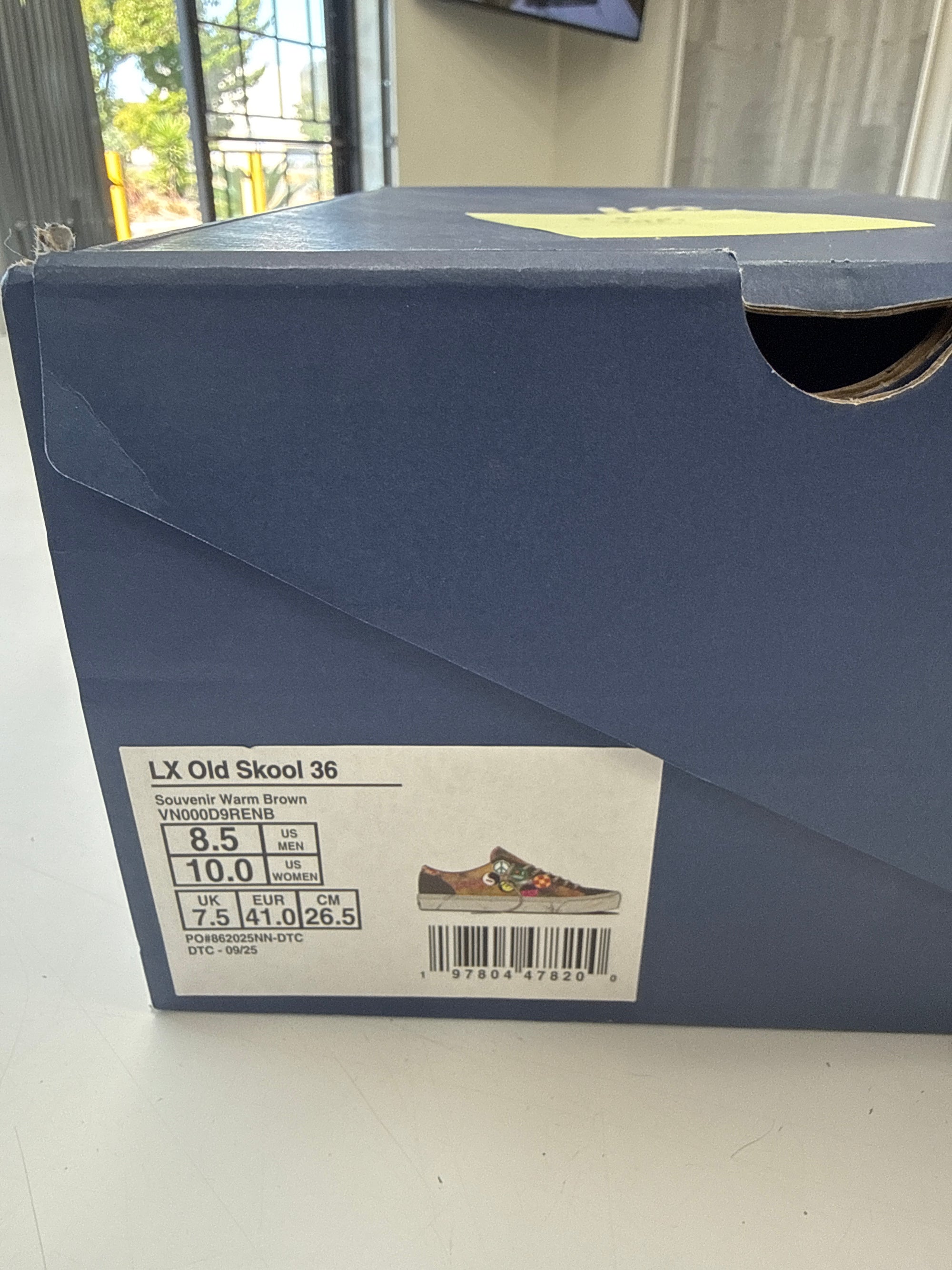 VANS OLD SKOOL 36 SOUVENIR WARM BROWN - SIZE 8.5 (WORN)