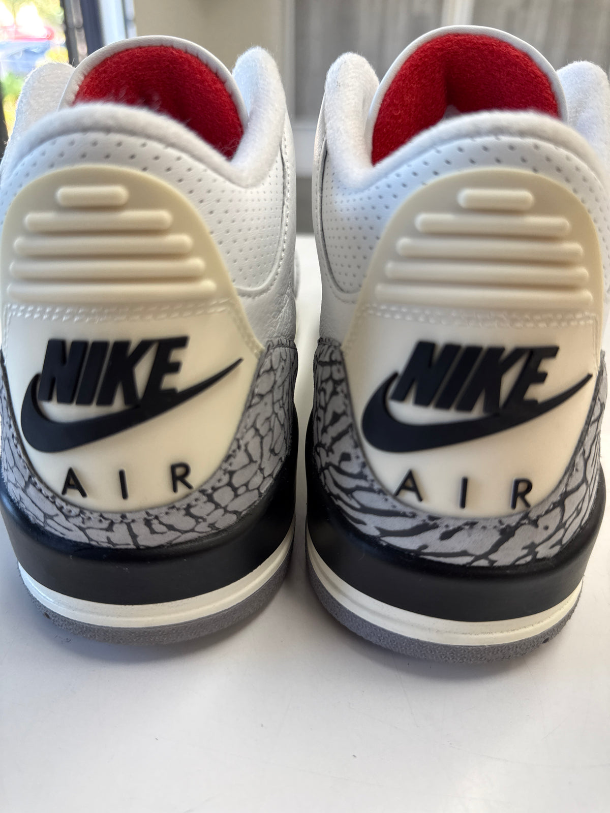 AIR JORDAN 3 WHITE CEMENT REIMAGINED - SIZE 8.5 (WORN) - SUPER CLEAN