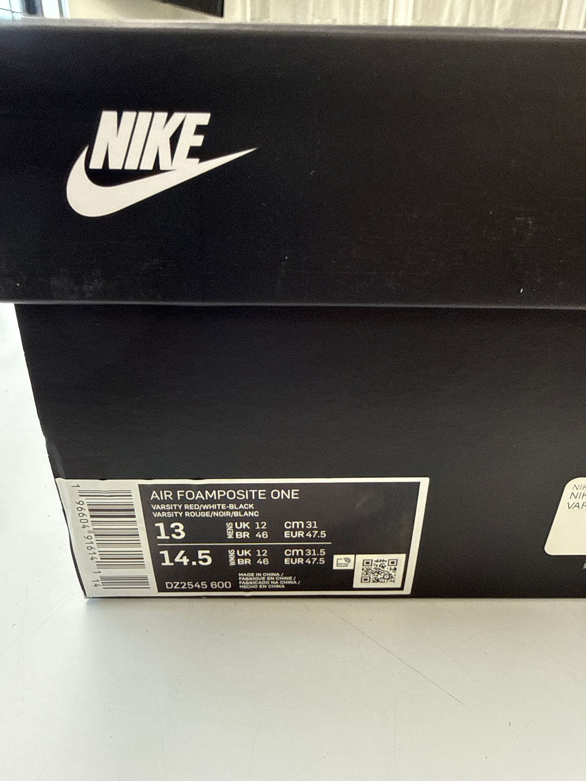 AIR FOAMPOSITE ONE METALLIC RED 2023 - SIZE 13 (WORN)