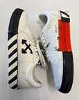OFF WHITE MENS WHITE CANVAS LOW - (WORN) SIZE 44 (US 11)