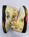 OFF WHITE AIR JORDAN 5 SAIL - SIZE 13 (WORN) - SUPER CLEAN
