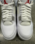 AIR JORDAN 4 RETRO WHITE OREO - SIZE 9 (WORN)