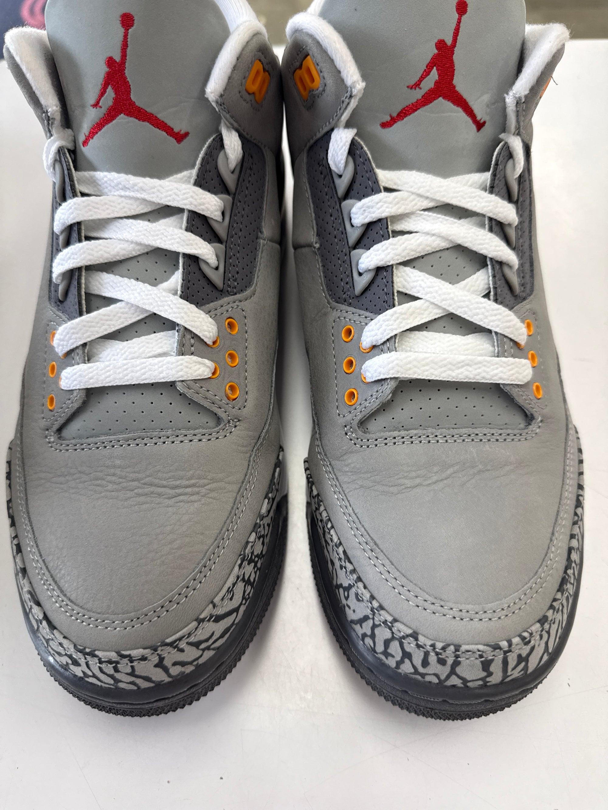 AIR JORDAN 3 COOL GREY 2021 - SIZE 10 (WORN)