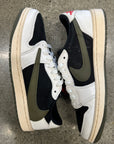 WMNS AIR JORDAN 1 LOW OLIVE - SIZE W9.5 M8 (WORN) - SUPER CLEAN