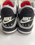 AIR JORDAN 3 BLACK CEMENT 2024 - SIZE 10 (WORN)