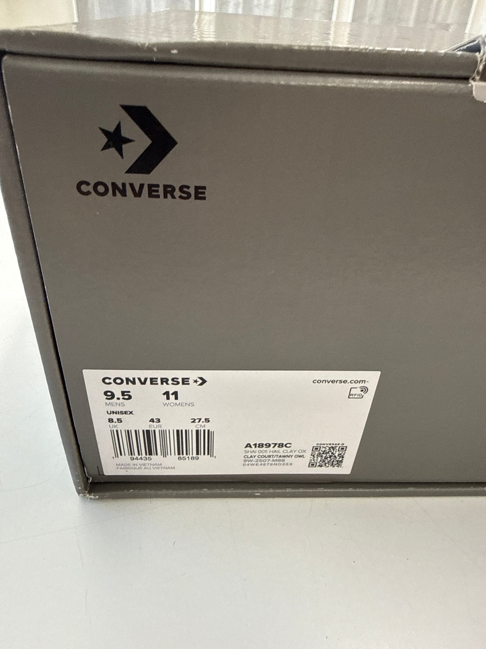 CONVERSE SHAI 001 HAIL CLAY - SIZE 9.5 (WORN)