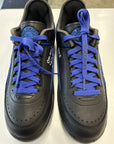 OFF WHITE AIR JORDAN 2 LOW BLACK BLUE - SIZE 9 (WORN)