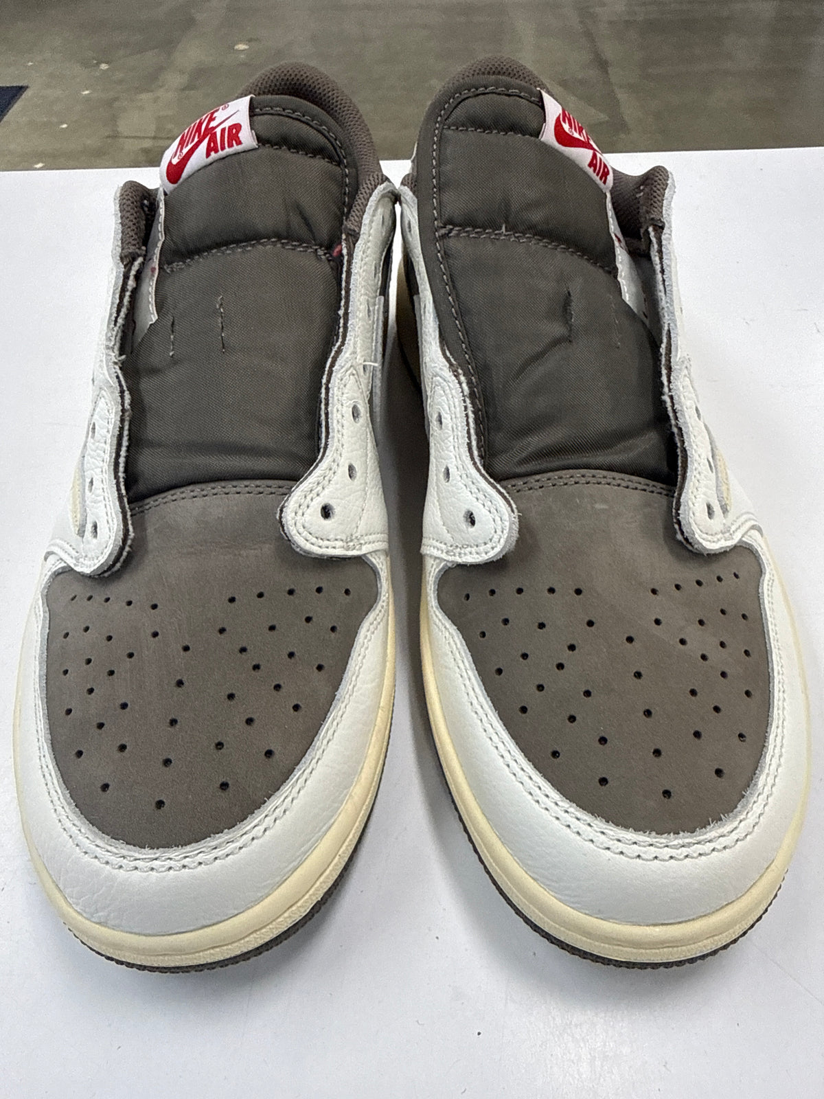 AIR JORDAN 1 LOW TRAVIS SCOTT REVERSE MOCHA - SIZE 12 (WORN ) - SUPER CLEAN