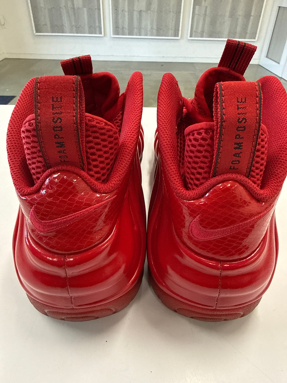AIR FOAMPOSITE PRO RED OCTOBER 2026 - SIZE 13 (WORN) - SUPER CLEAN