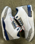 AIR JORDAN 3 TRUE BLUE 2016 - SIZE 9.5 (WORN)
