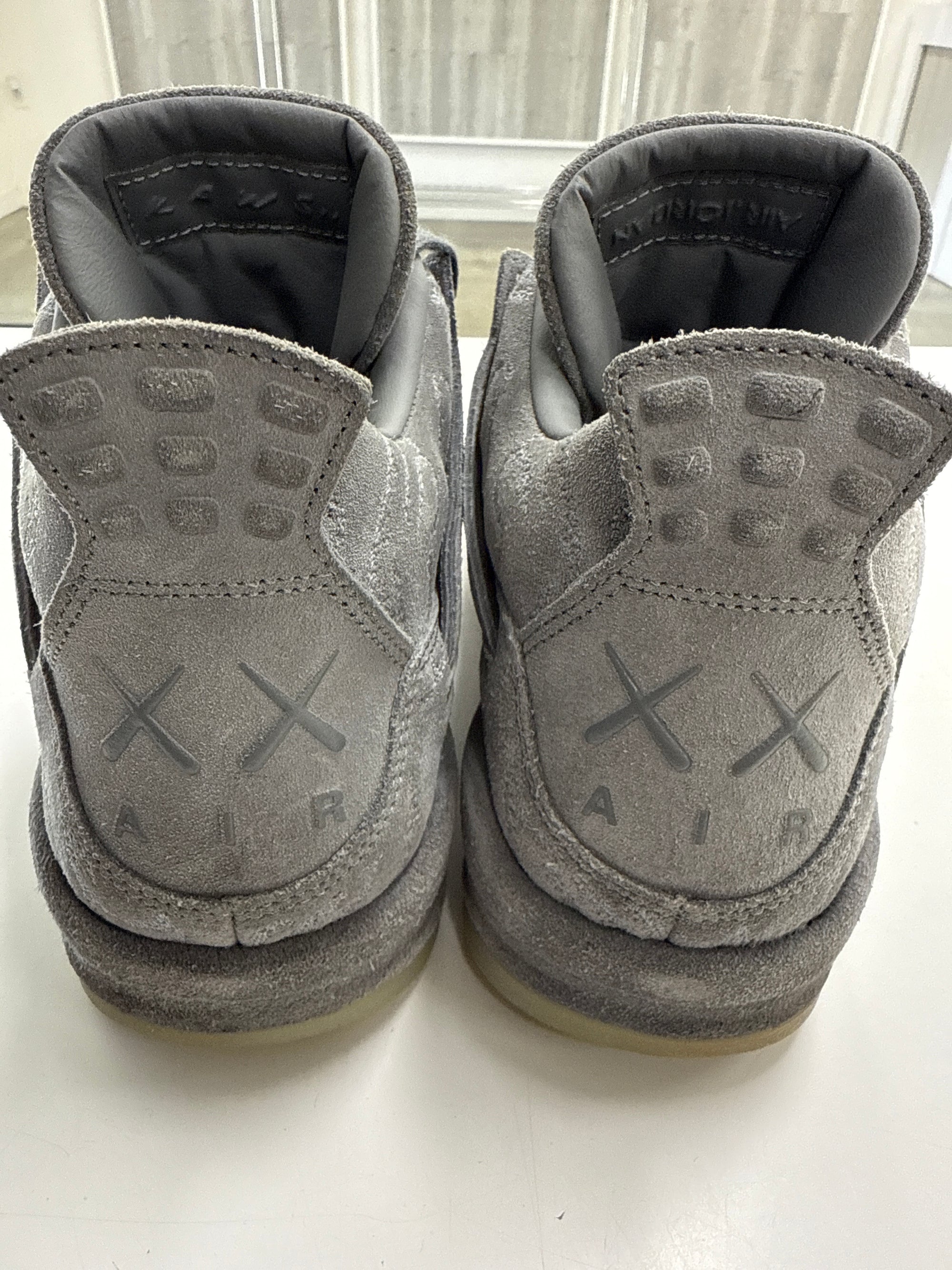 AIR JORDAN 4 KAWS COOL GREY - SIZE 10 (WORN)