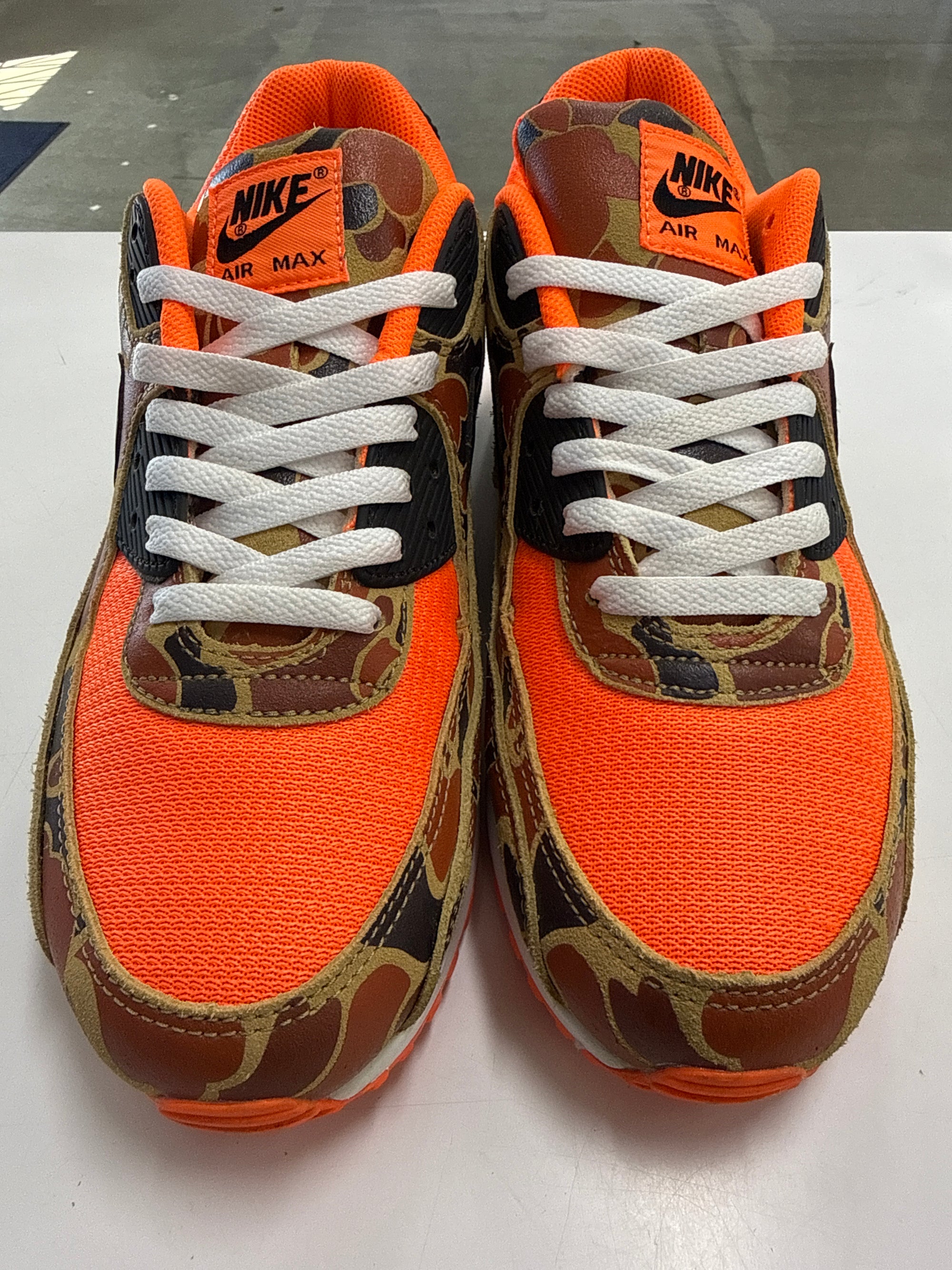 AIR MAX 90 DUCK CAMO ORANGE - SIZE 10.5 (WORN)
